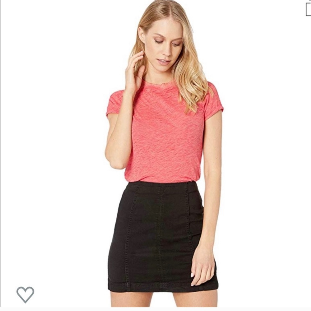 Free People Coral Tee SZ- XS NWT